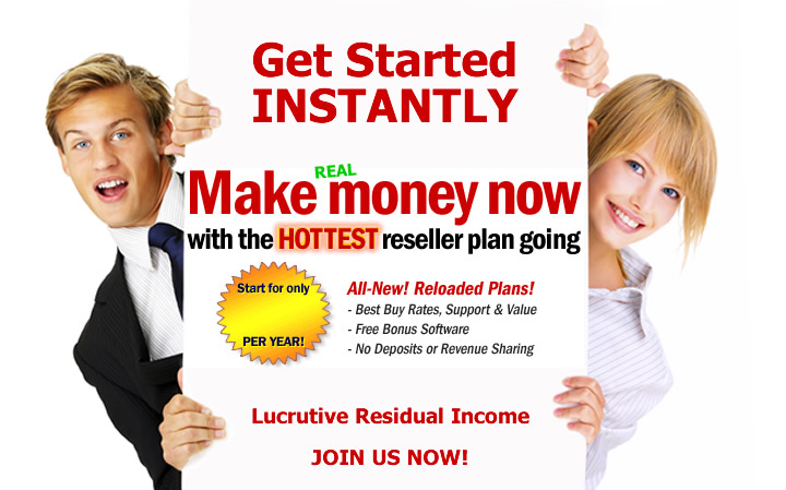 Make money now with the hottest reseller plan going